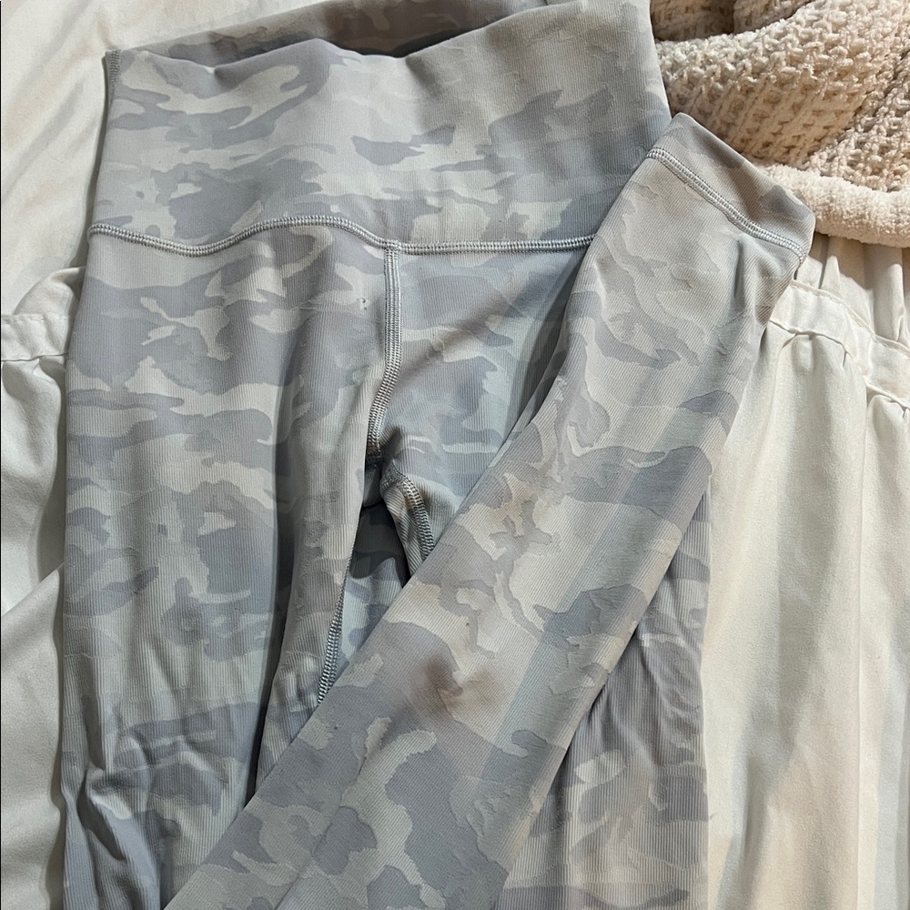 Gray Camouflage Lululemon Leggings
